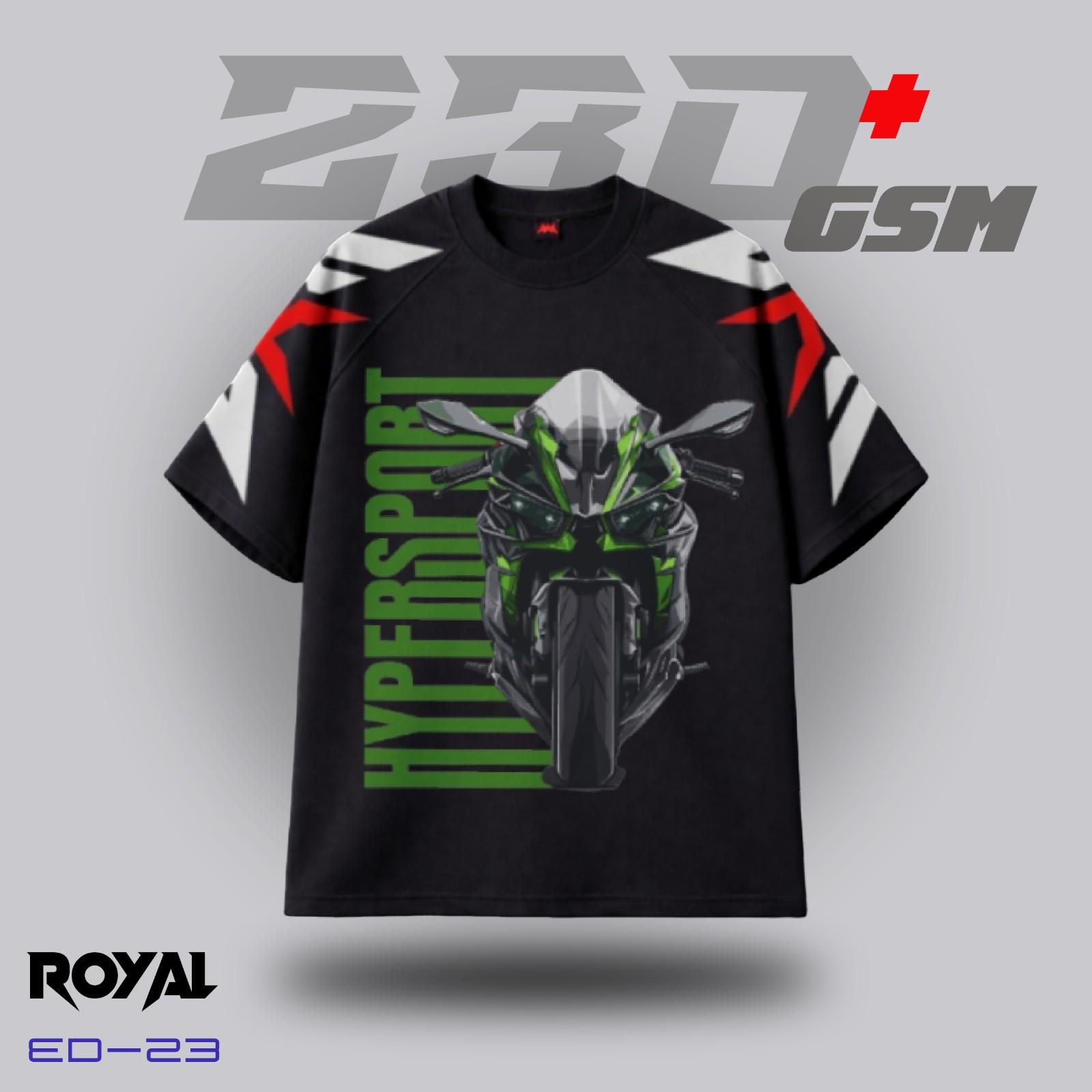 🏍️ "KAWASAKI HYPER SPORT" Iconic Oversized T-Shirt | ED-23