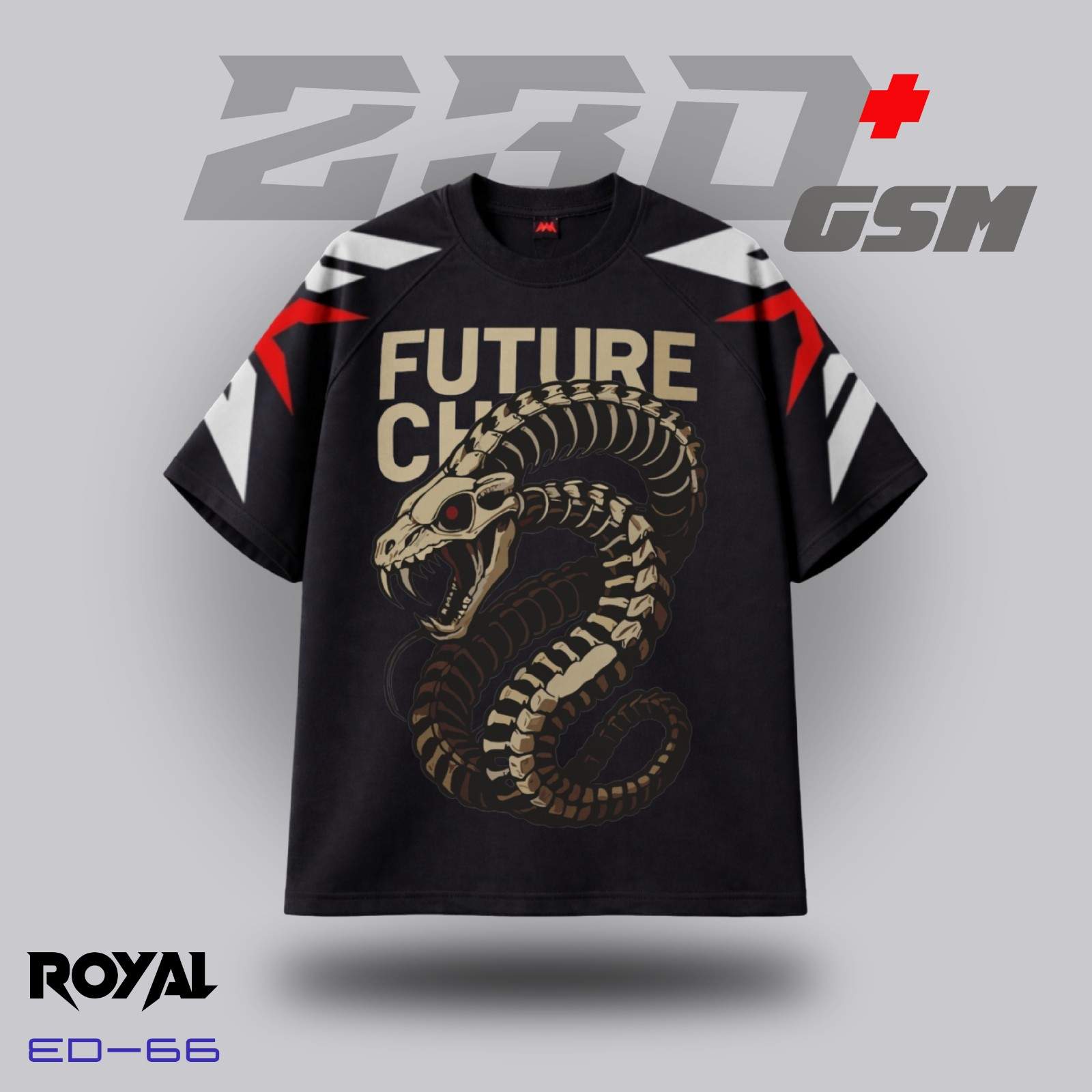 🐍 "FUTURE CHAOS" Iconic Oversized T-Shirt | ED-66